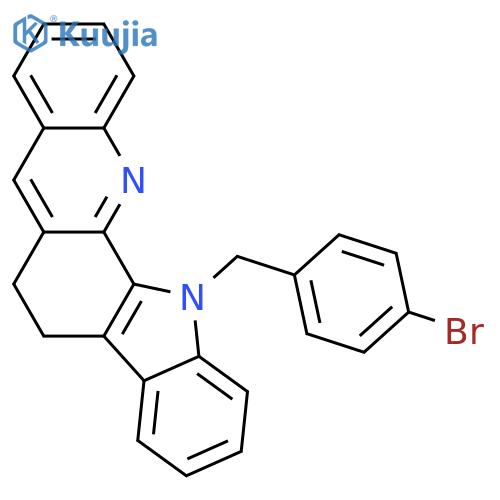 13-(4-BROMOBENZYL)-6,13-DIHYDRO-5H-INDOLO[3,2-C]ACRIDINE structure
