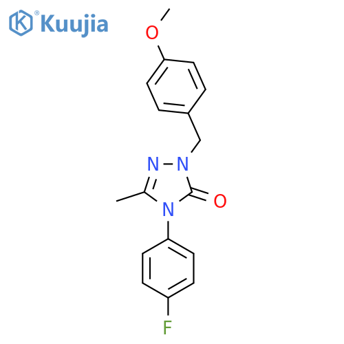 4-(4-Fluorophenyl)-2-(4-methoxybenzyl)-5-methyl-2,4-dihydro-3H-1,2,4-triazol-3-one structure