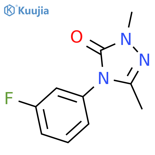 3H-1,2,4-Triazol-3-one, 4-(3-fluorophenyl)-2,4-dihydro-2,5-dimethyl- structure