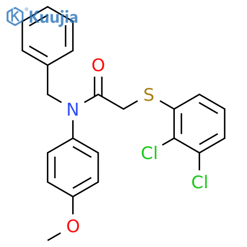 N-Benzyl-2-[(2,3-dichlorophenyl)sulfanyl]-N-(4-methoxyphenyl)acetamide structure