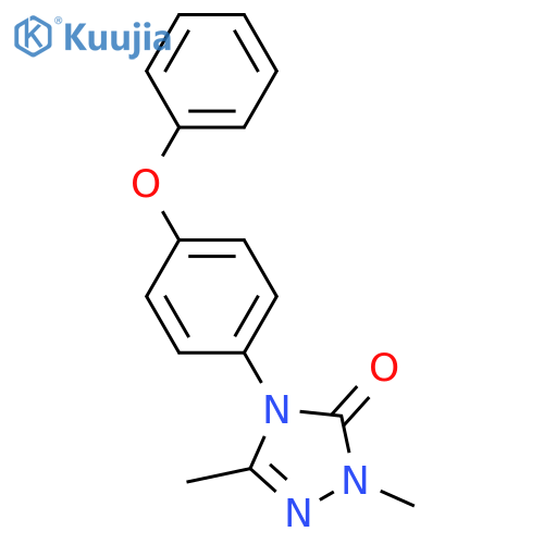 2,5-DIMETHYL-4-(4-PHENOXYPHENYL)-2,4-DIHYDRO-3H-1,2,4-TRIAZOL-3-ONE structure