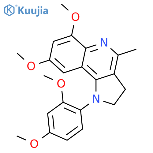 1-(2,4-DIMETHOXYPHENYL)-6,8-DIMETHOXY-4-METHYL-2,3-DIHYDRO-1H-PYRROLO[3,2-C]QUINOLINE structure