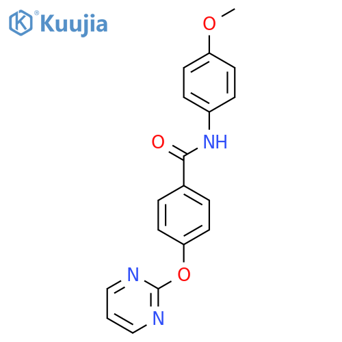 N-(4-Methoxyphenyl)-4-(2-pyrimidinyloxy)benzenecarboxamide structure