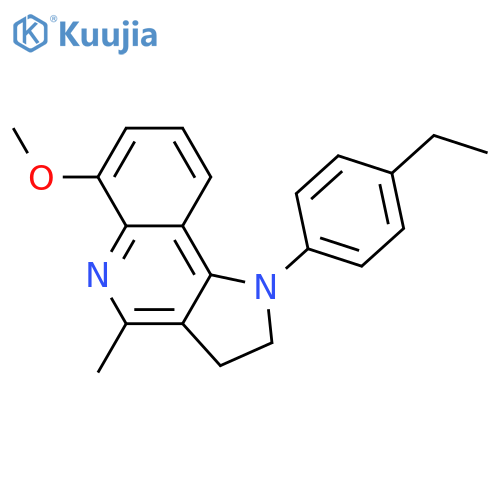 1-(4-ETHYLPHENYL)-4-METHYL-2,3-DIHYDRO-1H-PYRROLO[3,2-C]QUINOLIN-6-YL METHYL ETHER structure