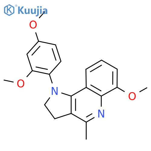 1-(2,4-Dimethoxyphenyl)-6-methoxy-4-methyl-2,3-dihydro-1H-pyrrolo[3,2-c]quinoline structure