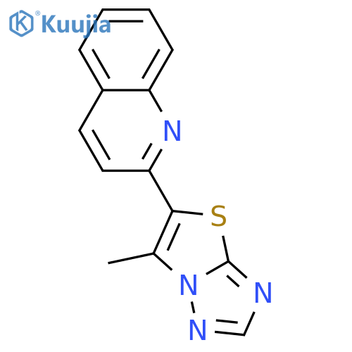 2-(6-METHYL[1,3]THIAZOLO[3,2-B][1,2,4]TRIAZOL-5-YL)QUINOLINE structure
