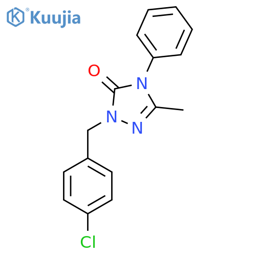 2-(4-chlorobenzyl)-5-methyl-4-phenyl-2,4-dihydro-3H-1,2,4-triazol-3-one structure