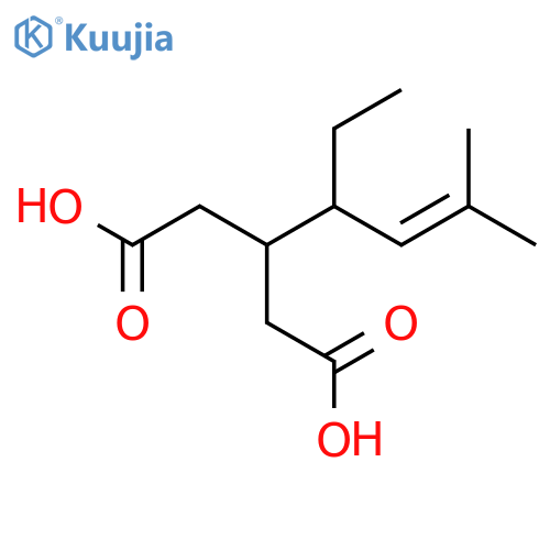 Pentanedioic acid, 3-(1-ethyl-3-methyl-2-butenyl)- structure