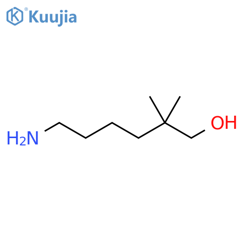 6-amino-2,2-dimethylhexan-1-ol structure