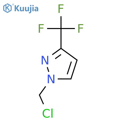 1-(chloromethyl)-3-(trifluoromethyl)-1H-pyrazole structure