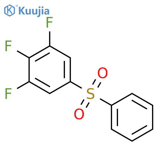 Benzene, 1,2,3-trifluoro-5-(phenylsulfonyl)- structure