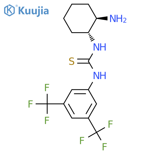 Thiourea,N-[(1R,2R)-2-aminocyclohexyl]-N'-[3,5-bis(trifluoromethyl)phenyl]- structure