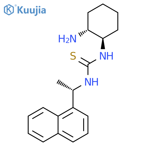 Thiourea,N-[(1R,2R)-2-aminocyclohexyl]-N'-[(1S)-1-(1-naphthalenyl)ethyl]- structure