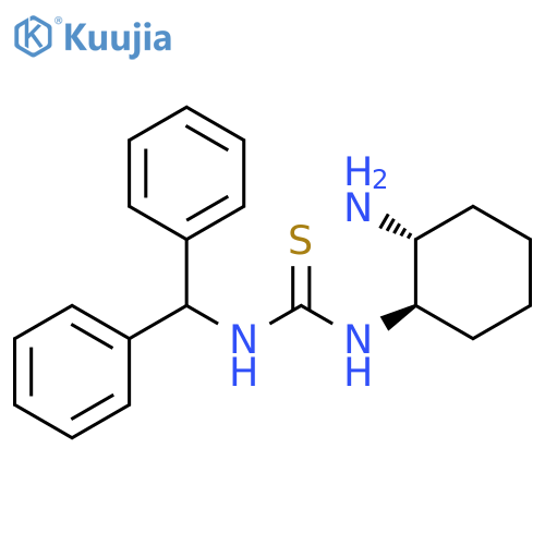 Thiourea, N-[(1R,2R)-2-aminocyclohexyl]-N'-(diphenylmethyl)- structure