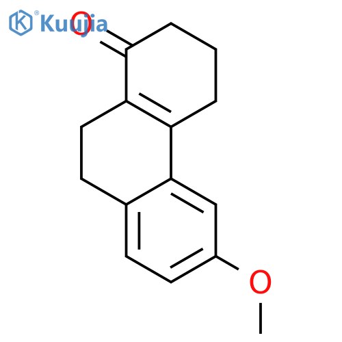 6-Methoxy-3,4,9,10-tetrahydro-2H-phenanthren-1-on structure