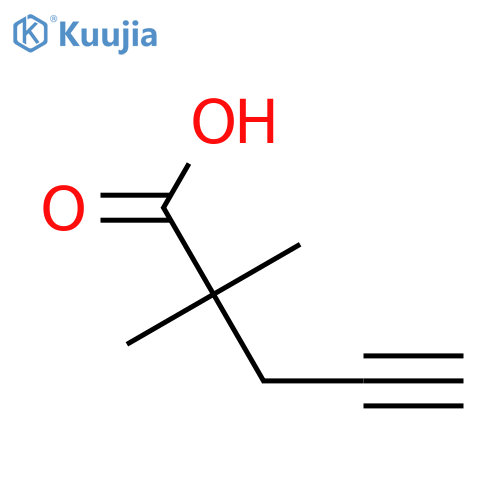 2,2-dimethylpent-4-ynoic acid structure
