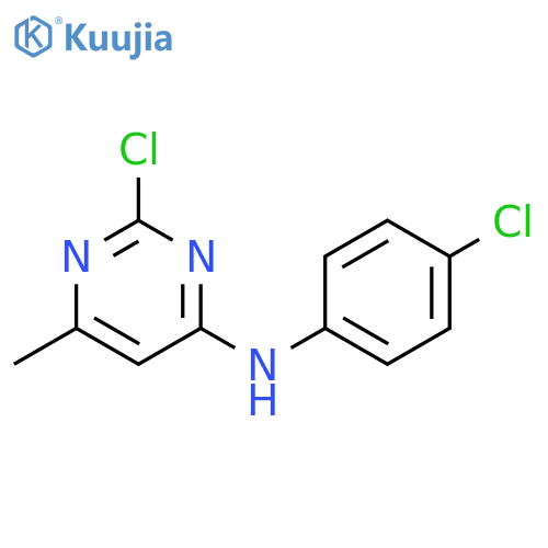 2-chloro-N-(4-chlorophenyl)-6-methyl-4-Pyrimidinamine structure