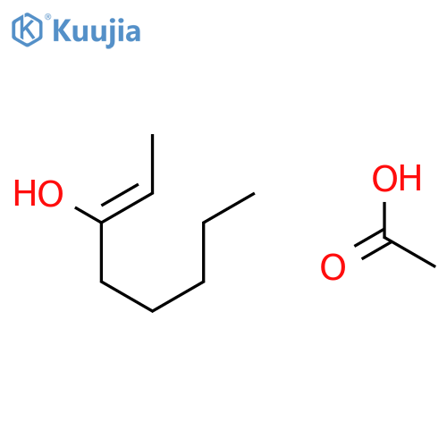 2-Octen-3-ol, acetate structure