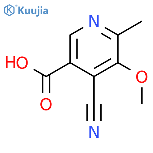 3-Pyridinecarboxylicacid, 4-cyano-5-methoxy-6-methyl- structure