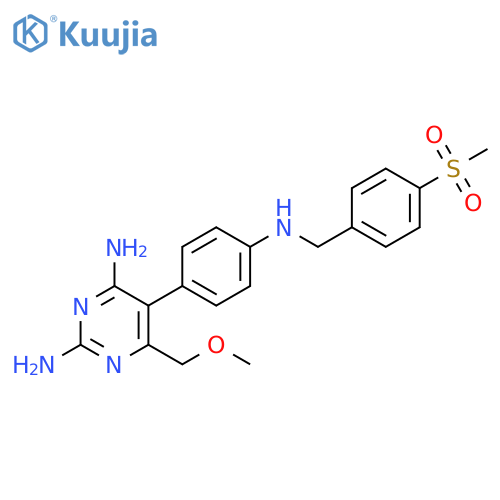 2,4-Pyrimidinediamine,6-(methoxymethyl)-5-[4-[[[4-(methylsulfonyl)phenyl]methyl]amino]phenyl]- structure