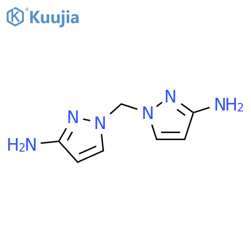 1-(3-amino-1H-pyrazol-1-yl)methyl-1H-pyrazol-3-amine structure