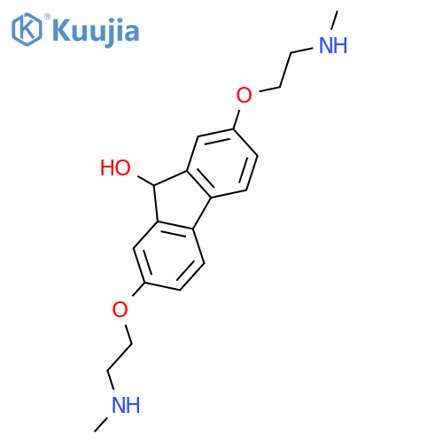 9H-FLUOREN-9-OL, 2,7-BIS[2-(METHYLAMINO)ETHOXY]- structure