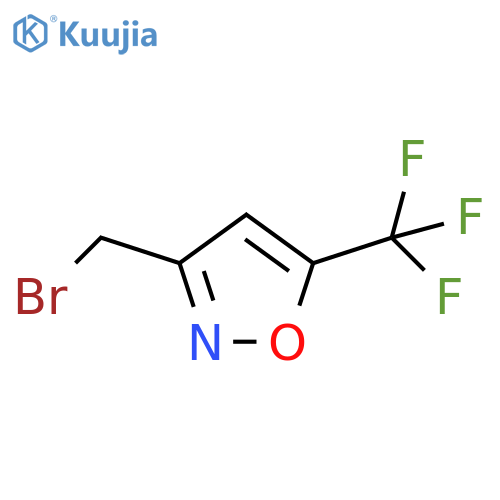 3-(bromomethyl)-5-(trifluoromethyl)-1,2-oxazole structure