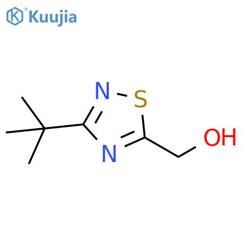 (3-tert-butyl-1,2,4-thiadiazol-5-yl)methanol structure