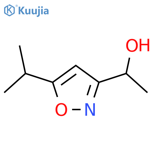 3-Isoxazolemethanol, a-methyl-5-(1-methylethyl)- structure