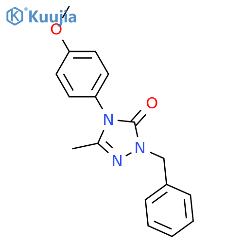 2-BENZYL-4-(4-METHOXYPHENYL)-5-METHYL-2,4-DIHYDRO-3H-1,2,4-TRIAZOL-3-ONE structure