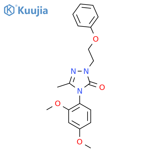 4-(2,4-dimethoxyphenyl)-5-methyl-2-(2-phenoxyethyl)-2,4-dihydro-3H-1,2,4-triazol-3-one structure