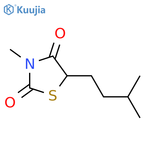 5-ISOPENTYL-3-METHYL-1,3-THIAZOLANE-2,4-DIONE structure