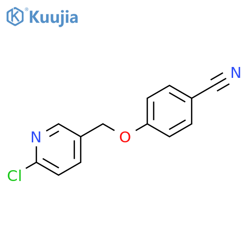 4-[(6-chloropyridin-3-yl)methoxy]benzonitrile structure