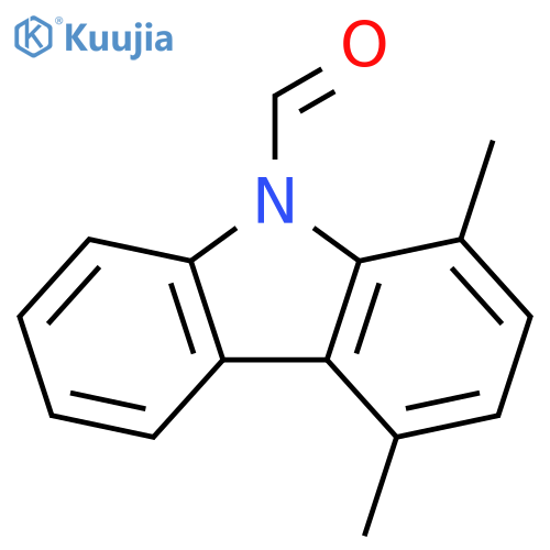 9H-Carbazole-9-carboxaldehyde, 1,4-dimethyl- structure