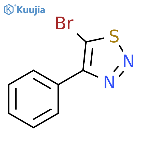 1,2,3-Thiadiazole, 5-bromo-4-phenyl- structure