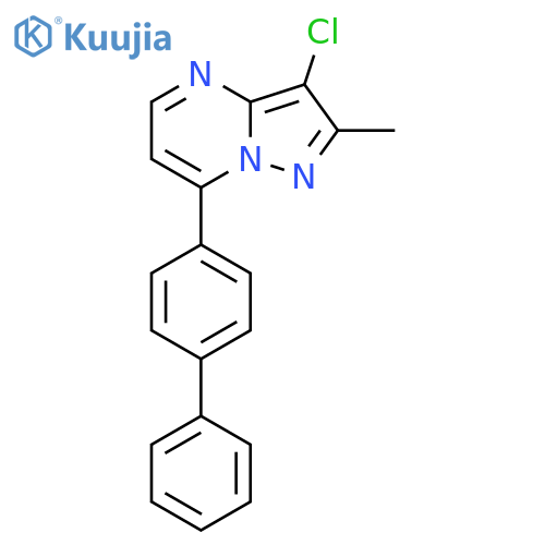 7-{[1,1'-biphenyl]-4-yl}-3-chloro-2-methylpyrazolo[1,5-a]pyrimidine structure