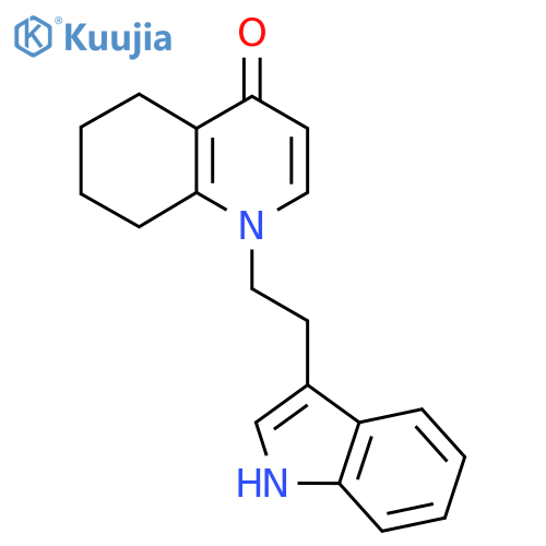 1-[2-(1H-Indol-3-yl)ethyl]-5,6,7,8-tetrahydroquinolin-4-one structure