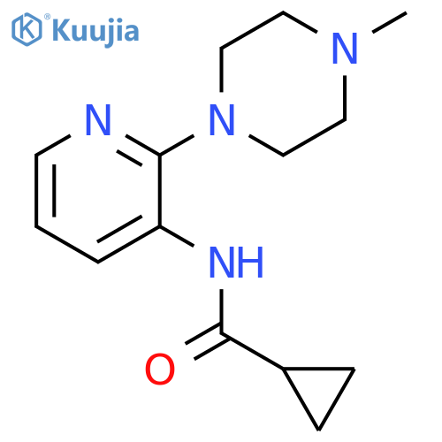 N-[2-(4-methylpiperazin-1-yl)pyridin-3-yl]cyclopropanecarboxamide structure