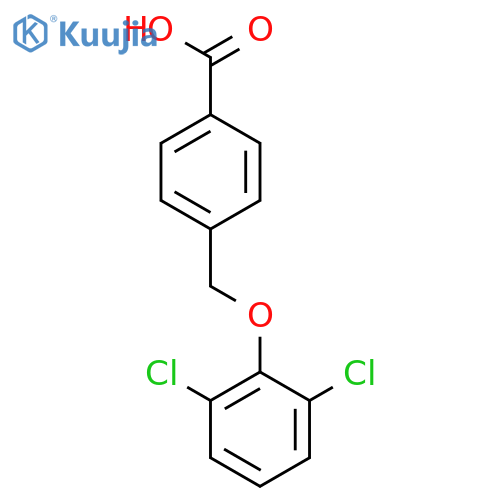 4-(2,6-dichlorophenoxy)methylbenzoic acid structure