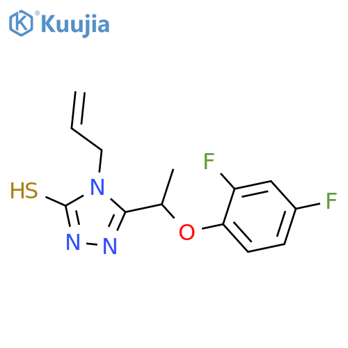 4-Allyl-5-(1-(2,4-difluorophenoxy)ethyl)-4H-1,2,4-triazole-3-thiol structure