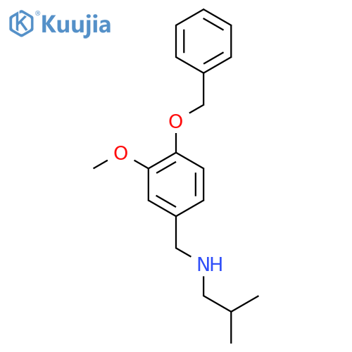 {[4-(Benzyloxy)-3-methoxyphenyl]methyl}(2-methylpropyl)amine structure