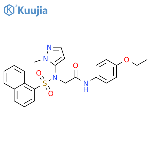 Acetamide,N-(4-ethoxyphenyl)-2-[(1-methyl-1H-pyrazol-5-yl)(1-naphthalenylsulfonyl)amino]- structure