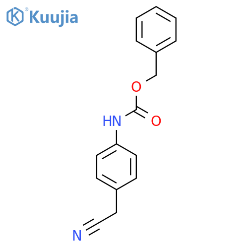 Benzyl N-[4-(cyanomethyl)phenyl]carbamate structure