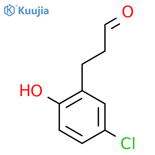 3-(5-chloro-2-hydroxyphenyl)propanal structure