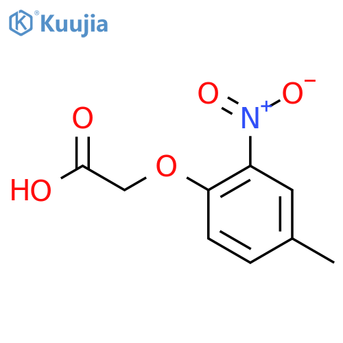 (4-Methyl-2-nitrophenoxy)acetic acid structure