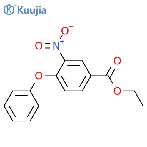 4-Hydroxy-3-nitrobenzoic acid; Ph ether, Et ester structure