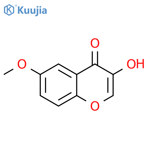 4H-1-Benzopyran-4-one, 3-hydroxy-6-methoxy- structure