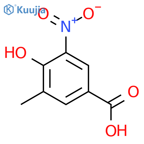 4-Hydroxy-3-methyl-5-nitrobenzoic acid structure