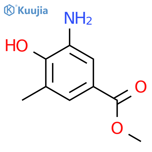 methyl 3-amino-4-hydroxy-5-methylbenzoate structure