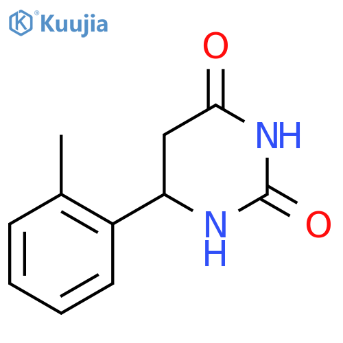 6-(2-Methylphenyl)-1,3-diazinane-2,4-dione structure